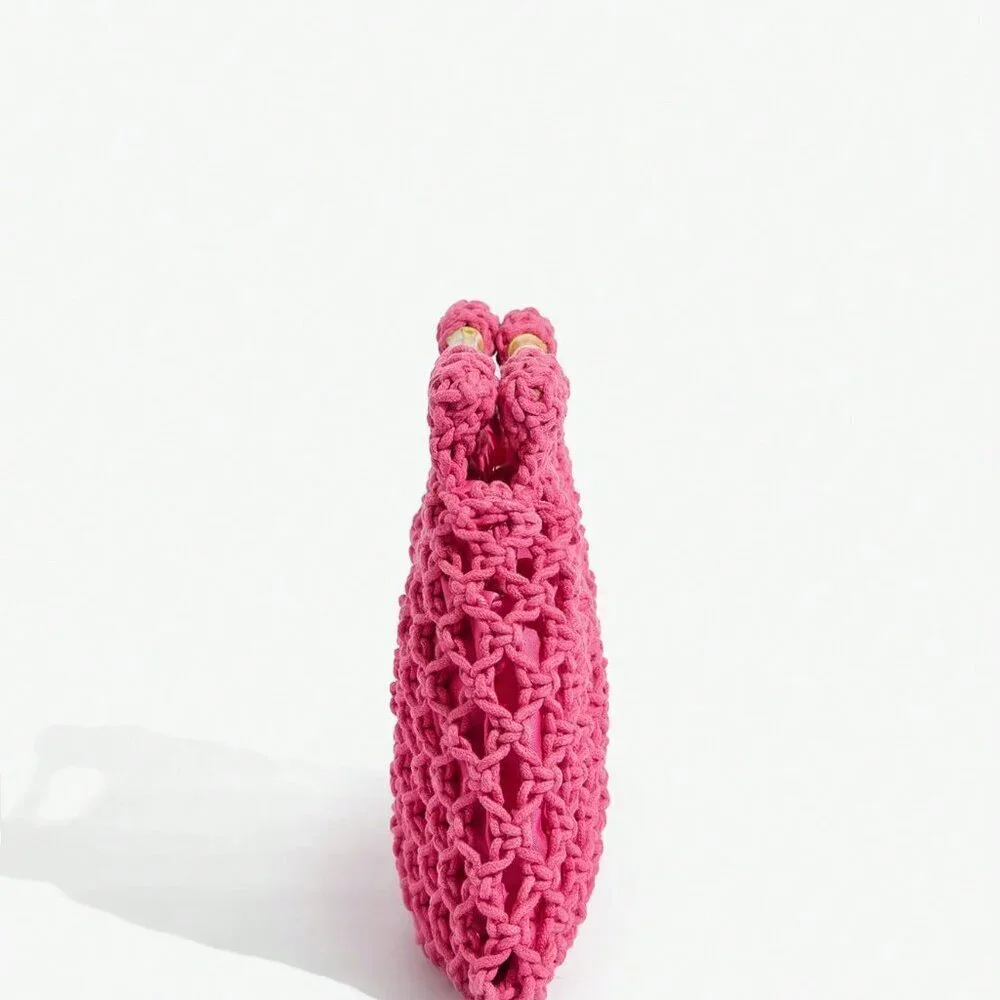 Hot Pink Vacation Women's Woven Tote Bag - Picture 5 of 7